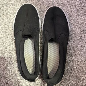 Black Slip-On Sneakers